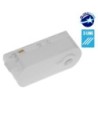 GloboStar S-40053 Διφασικός Connector 3 Καλωδίων Αντάπτορας Κρέμασης Φωτιστικών για Λευκή Ράγα Οροφής